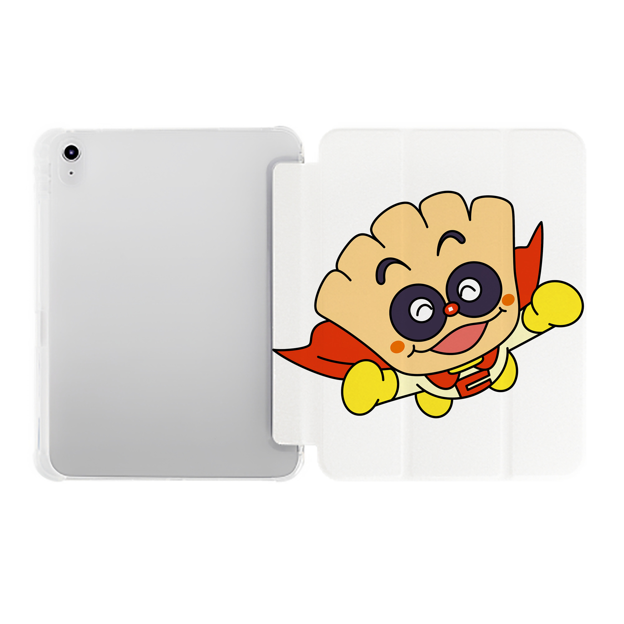 （画像用） アンパンマン Anpanman IPad ケース ペン収納付き 三つ折りスタンド PUレザー×シリコン 対応機種9.5/10.5/10.9インチ